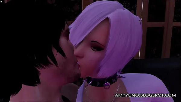 Film freschi 3D Pink Scene Emo Futa Ragazza con ragazzo scopa CALDO E PESANTE nuovi