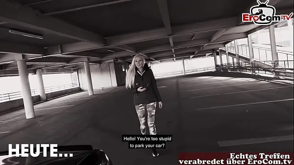 Ferske German blonde slut fucked in public parking garage in Berlin nye filmer